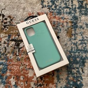 Teal Guess iPhone 11 case